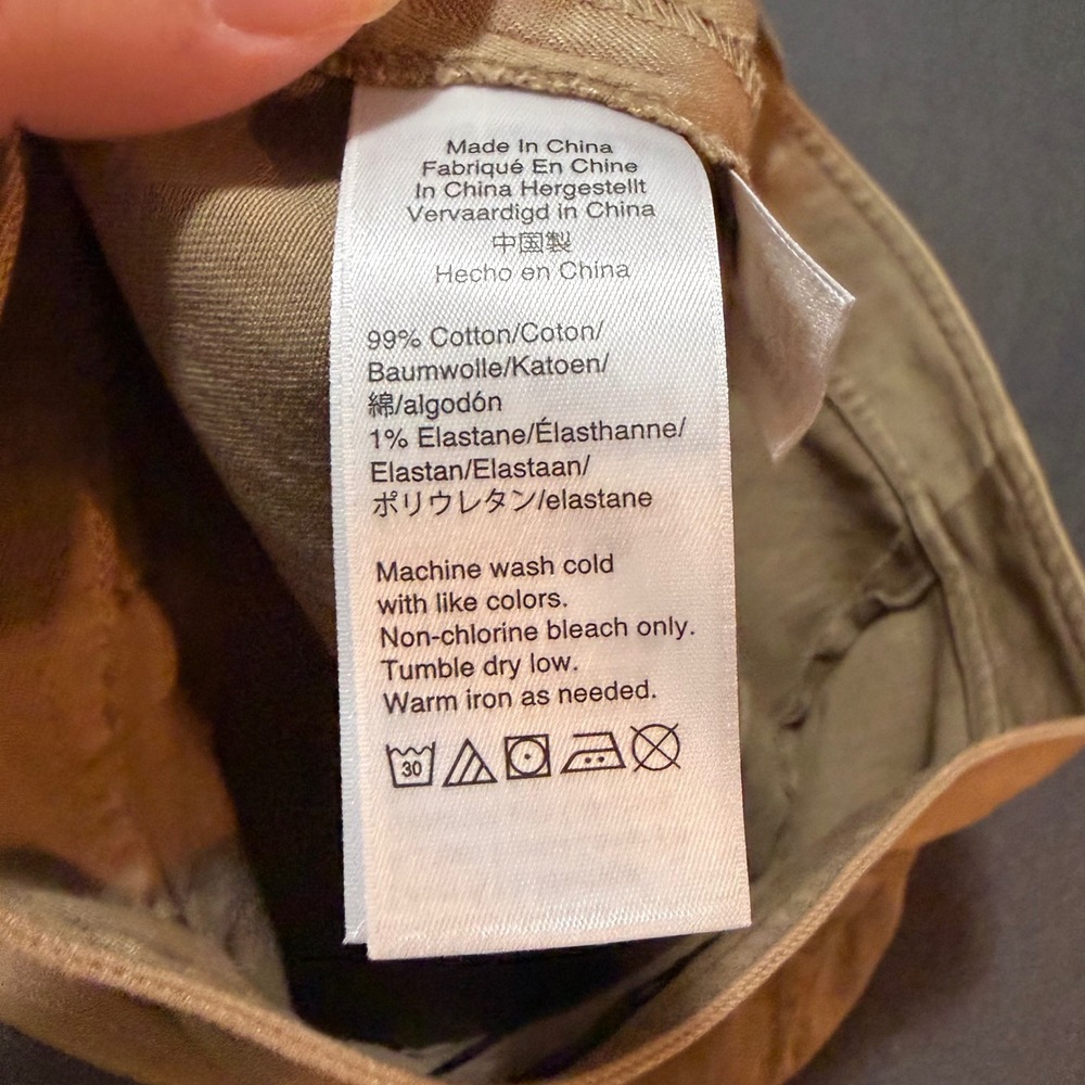 J.Crew Button Front Mini Skirt Womens 10 Khaki Tan Preppy Academic Core Fall - Picture 7 of 9